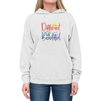 Adult Unisex Hoodie - Different is Beautiful Autism