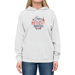 Adult Unisex Hoodie - Happy Birthday America 4th of July