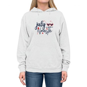 Adult Unisex Hoodie - July Fourth Fireworks Sunglasses