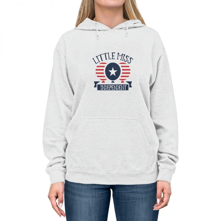 Adult Unisex Hoodie - Little Miss Independent 4th of July