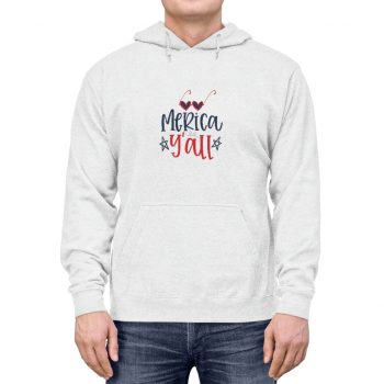 Adult Unisex Hoodie - Merica Y'all - America 4th of July Y'all Y all