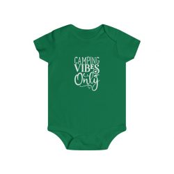 Infant Snap Tee Baby Body Suit Onesie - Camping Vibes Only