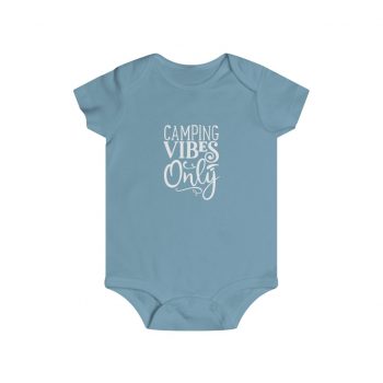 Infant Snap Tee Baby Body Suit Onesie - Camping Vibes Only