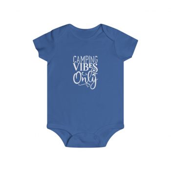 Infant Snap Tee Baby Body Suit Onesie - Camping Vibes Only