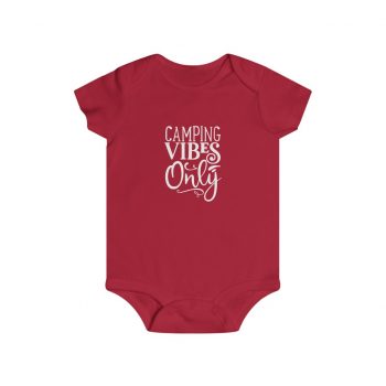 Infant Snap Tee Baby Body Suit Onesie - Camping Vibes Only