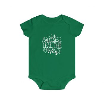 Infant Snap Tee Baby Body Suit Onesie - Let Adventure Lead the Way