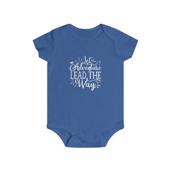 Infant Snap Tee Baby Body Suit Onesie - Let Adventure Lead the Way