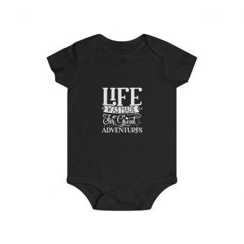 Infant Snap Tee Baby Body Suit Onesie - Life was Made for Great Adventures