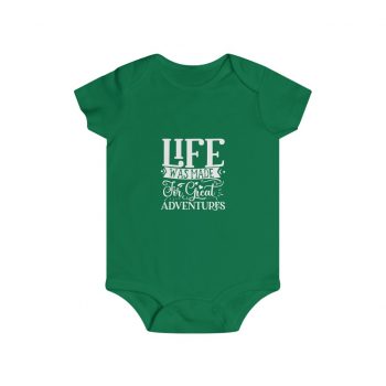 Infant Snap Tee Baby Body Suit Onesie - Life was Made for Great Adventures