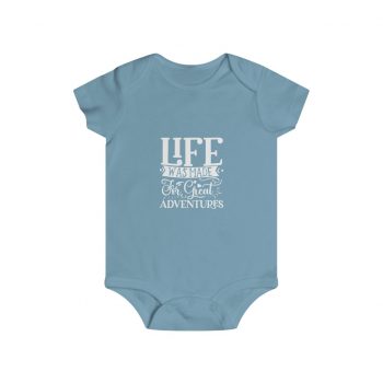 Infant Snap Tee Baby Body Suit Onesie - Life was Made for Great Adventures