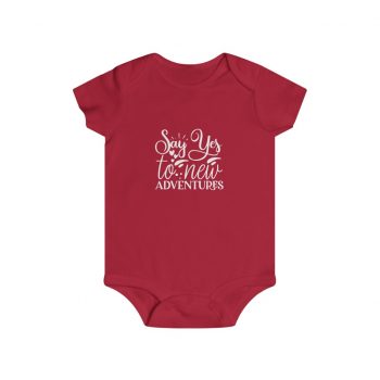 Infant Snap Tee Baby Body Suit Onesie - Say Yes to New Adventures