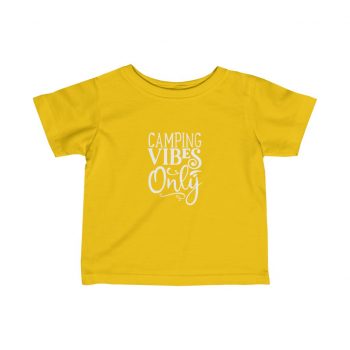 Kids T-Shirt Infant Fine Jersey Tee - Camping Vibes Only