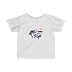 Kids T-Shirt Infant Fine Jersey Tee - July Fourth Fireworks Sunglasses