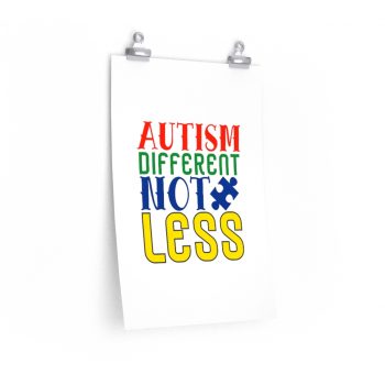 Wall Art Posters Prints - Autism Different Not Less