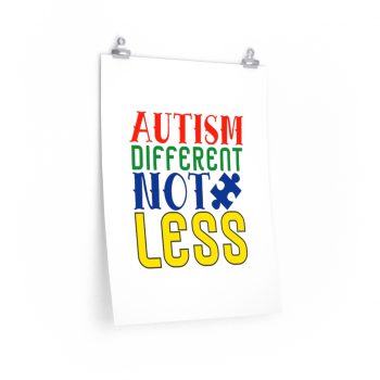 Wall Art Posters Prints - Autism Different Not Less