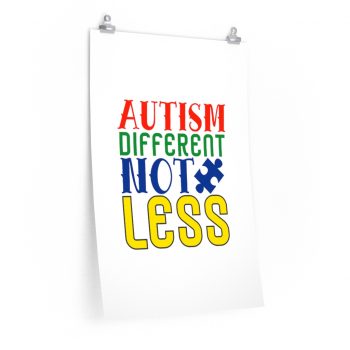 Wall Art Posters Prints - Autism Different Not Less