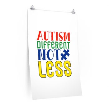 Wall Art Posters Prints - Autism Different Not Less