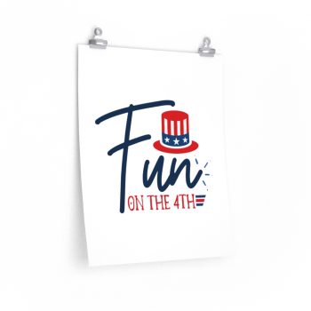 Wall Art Posters Prints - Fun on the 4th of July Stars Stripes Hat