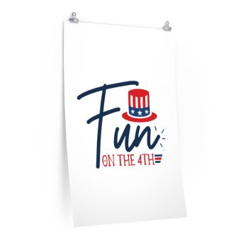 Wall Art Posters Prints - Fun on the 4th of July Stars Stripes Hat