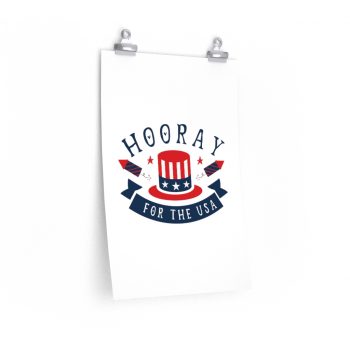 Wall Art Posters Prints - Hooray for the USA 4th of July