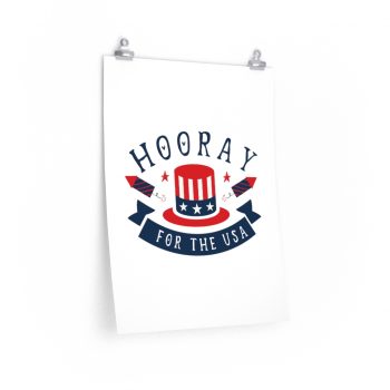 Wall Art Posters Prints - Hooray for the USA 4th of July