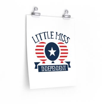 Wall Art Posters Prints - Little Miss Independent 4th of July