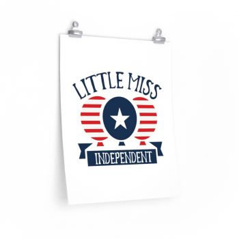 Wall Art Posters Prints - Little Miss Independent 4th of July