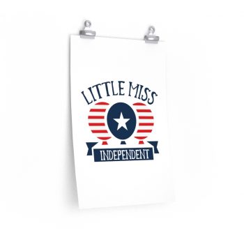 Wall Art Posters Prints - Little Miss Independent 4th of July