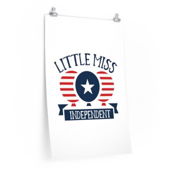 Wall Art Posters Prints - Little Miss Independent 4th of July