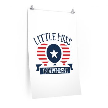 Wall Art Posters Prints - Little Miss Independent 4th of July