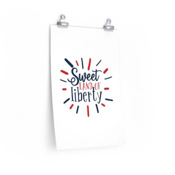 Wall Art Posters Prints - Sweet Land of Liberty 4th of July