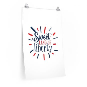 Wall Art Posters Prints - Sweet Land of Liberty 4th of July