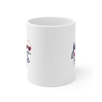 White Coffee Mug - July Fourth Fireworks Sunglasses