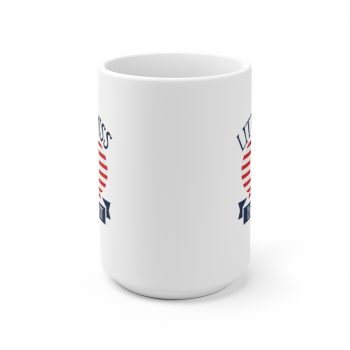 White Coffee Mug - Little Miss Independent 4th of July