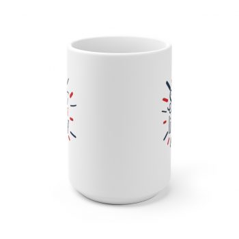 White Coffee Mug - Sweet Land of Liberty 4th of July