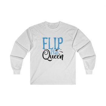 Adult Ultra Cotton Long Sleeve Tee - Flip Flop Queen