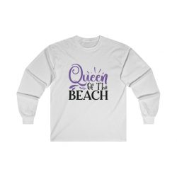 Adult Ultra Cotton Long Sleeve Tee - Queen Of The Beach
