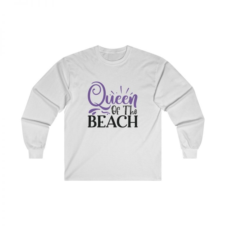 Adult Ultra Cotton Long Sleeve Tee - Queen Of The Beach