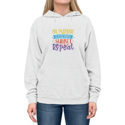 Adult Unisex Hoodie - Sunrise Sunscreen Sunset Repeat