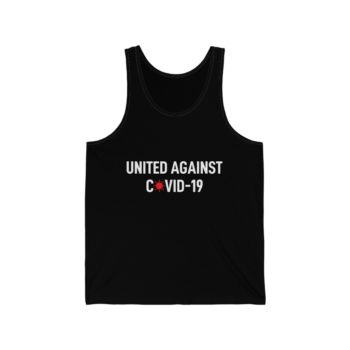 Adult Unisex Jersey Tank Shirt Top - United Against Covid 19