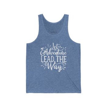 Adult Unisex Jersey Tank Shirt Top - Let Adventure Lead the Way - Image 5