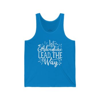 Adult Unisex Jersey Tank Shirt Top - Let Adventure Lead the Way - Image 6