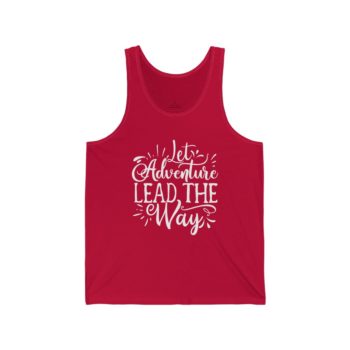 Adult Unisex Jersey Tank Shirt Top - Let Adventure Lead the Way - Image 12