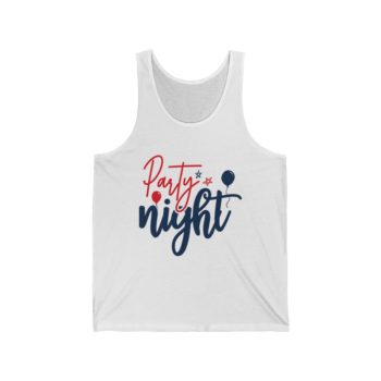 Adult Unisex Jersey Tank Shirt Top - Party Night 4th of July