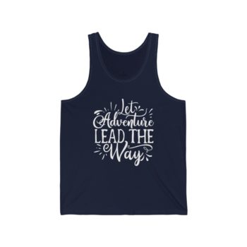 Adult Unisex Jersey Tank Shirt Top - Let Adventure Lead the Way - Image 9