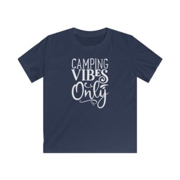 Kids T-Shirt Youth Softstyle - Camping Vibes Only - Image 5