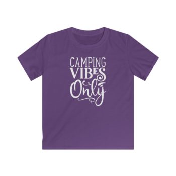 Kids T-Shirt Youth Softstyle - Camping Vibes Only