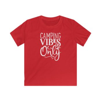 Kids T-Shirt Youth Softstyle - Camping Vibes Only - Image 6