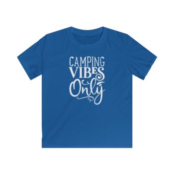 Kids T-Shirt Youth Softstyle - Camping Vibes Only - Image 4