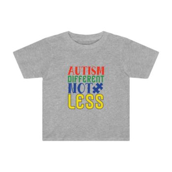 Kids Preschool T-Shirt 2T - 4T - Autism Different Not Less - Image 2